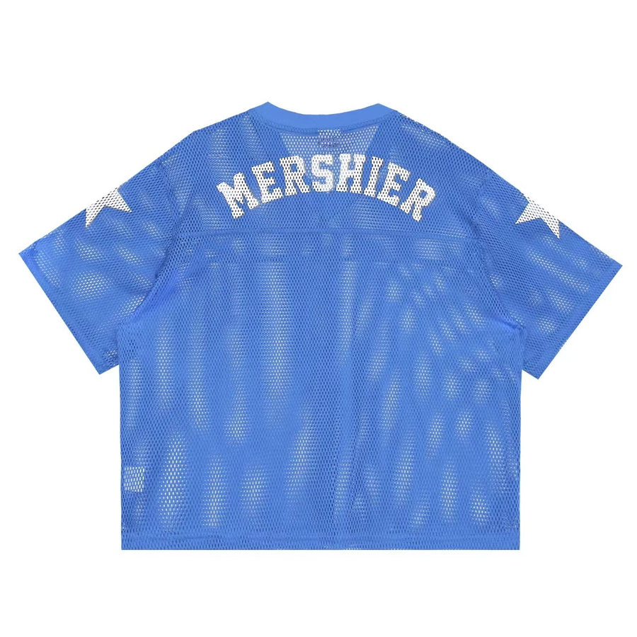 Mesh Style For Sports 06 Jersey Vintage Print Short Sleeves T-shirt