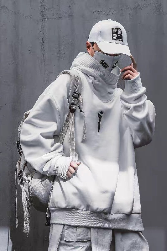 Turtleneck Sweater Functional Spring Hooded Trendy Youth Jacket