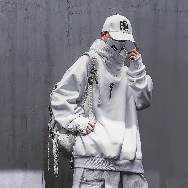 Turtleneck Sweater Functional Spring Hooded Trendy Youth Jacket