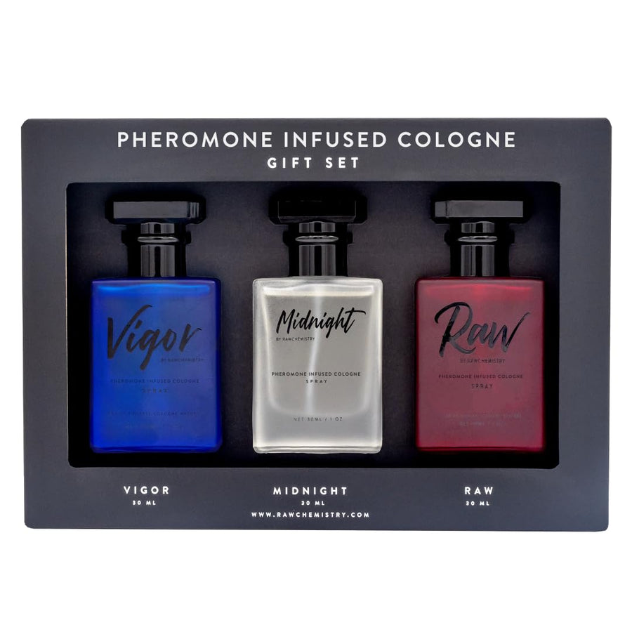 RawChemistry - A Pheromone Infused Mens Cologne Gift Set - Set of 3 Colognes