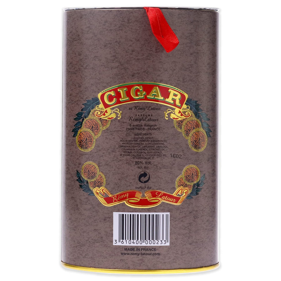 Remy Latour Cigar For Men Eau De Toilette Spray, 3.3 Ounces