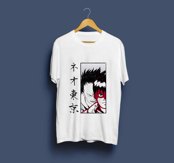 Neo Tokyo Awesome Guys T Shirt Man New Akira The Capsule T-Shirt Japan Anime Custom Tee Company T-shirts For Men