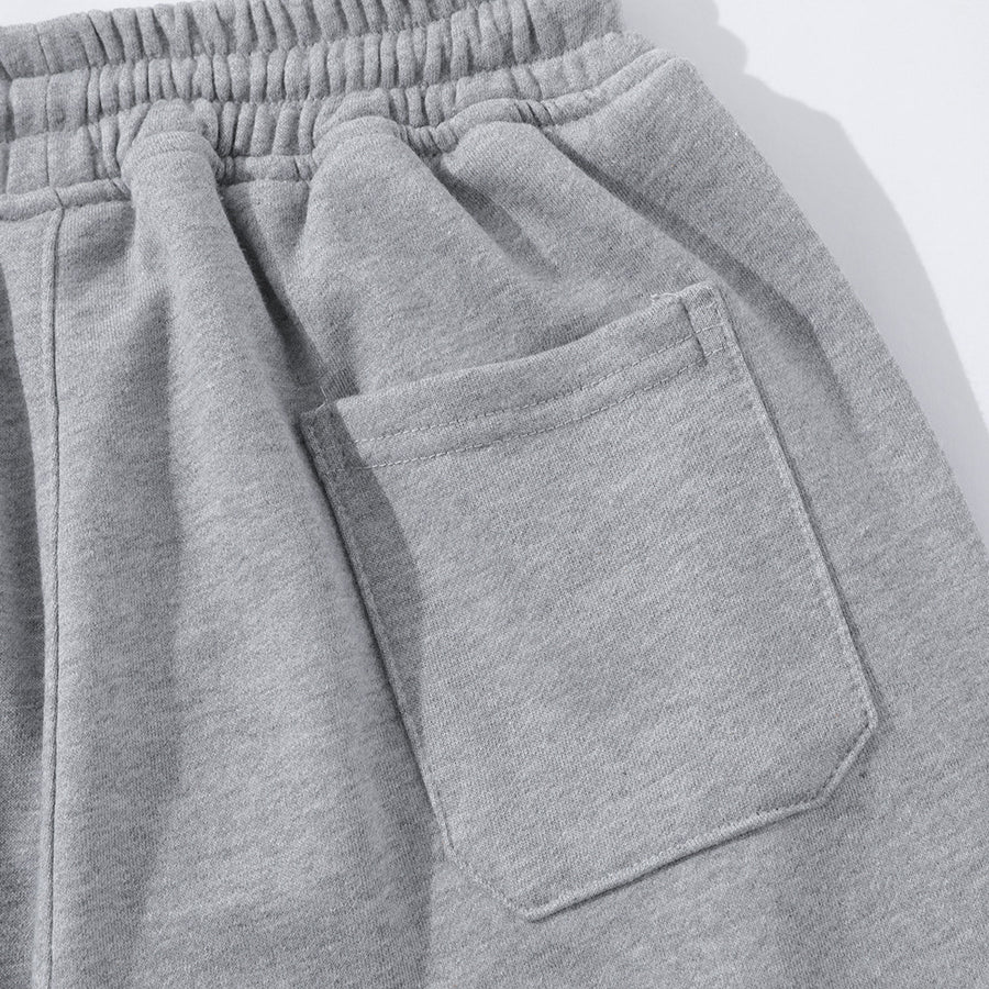 Patch Decoration Casual Straight-leg Shorts For Men