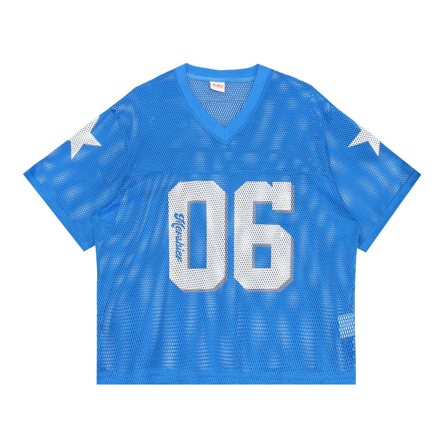 Mesh Style For Sports 06 Jersey Vintage Print Short Sleeves T-shirt